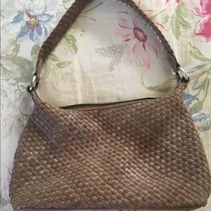 Biacci Brown Leather Shoulder Bag